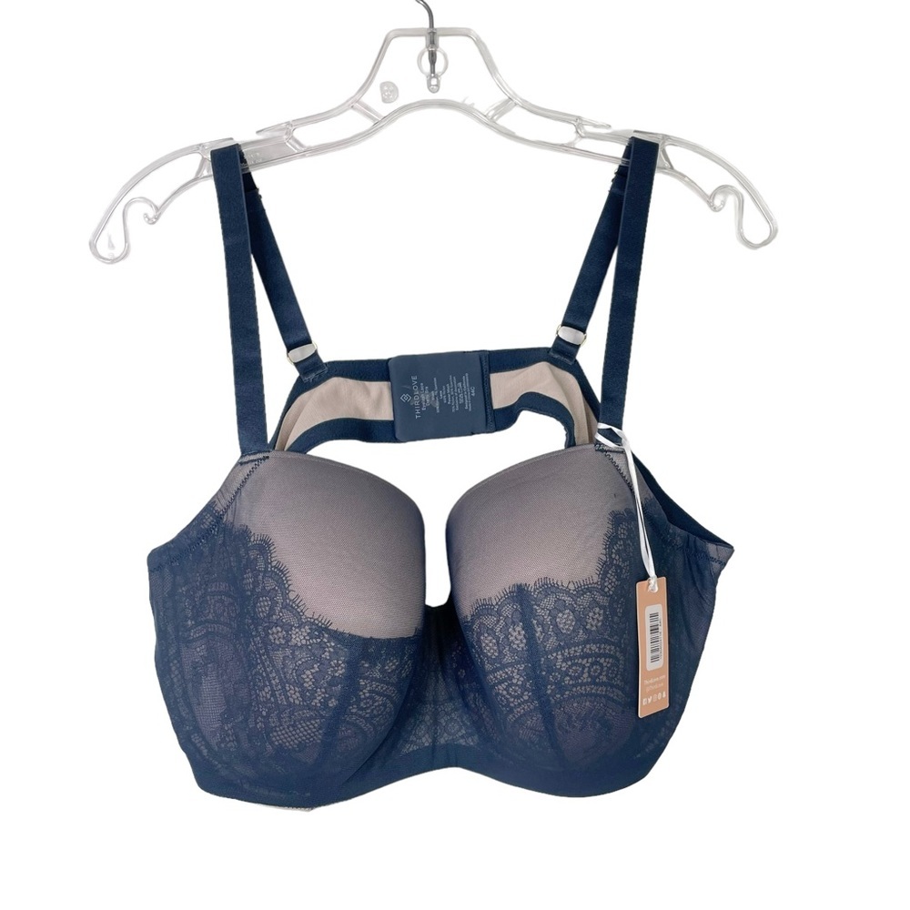 Thirdlove Eyelash Lace Plunge Bra, 44C